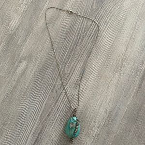 Turquoise silver necklace